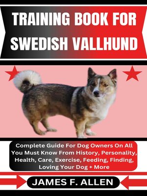 cover image of TRAINING BOOK FOR SWEDISH VALLHUND